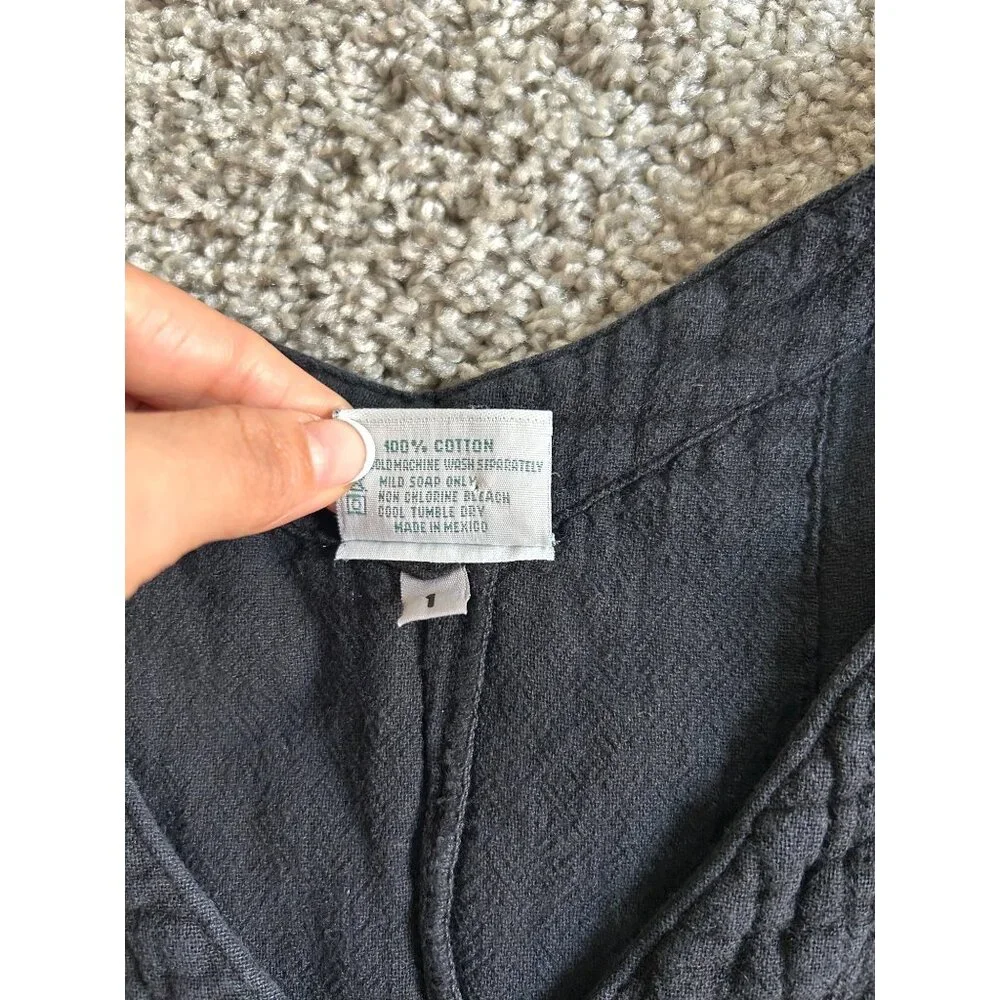 Oh My Gauze Women's Sz S/M Black V-Neck Long Maxi Dress - Picture 5 of 8